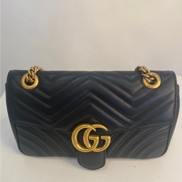 Gucci Marmont Black Bag - Picture 1 of 8